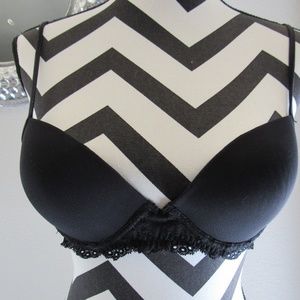 Calvin Klein black lined demi bra size 36B